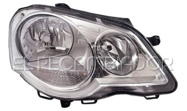 HEADLAMP Right side (passenger) VW POLO (05-09) 4 Ptas. Sedán - 11914202