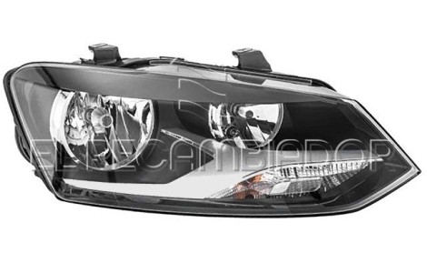 FARO PRINCIPAL Lado derecho (acompañante) VW POLO (09-13) 3 Ptas. / 5 Ptas. - 11914302