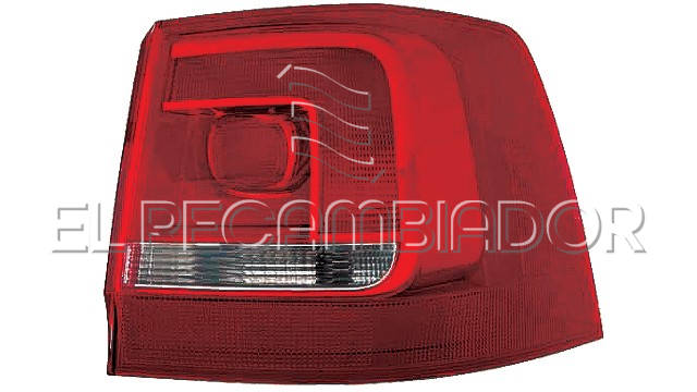 REAR LAMP Right side (passenger) VW SHARAN (10-22) - 16855222