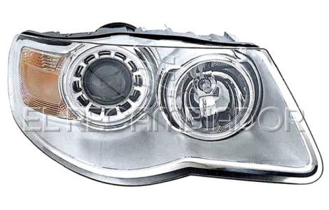 HEADLAMP Right side (passenger) VW TOUAREG (07-10) - 11910502