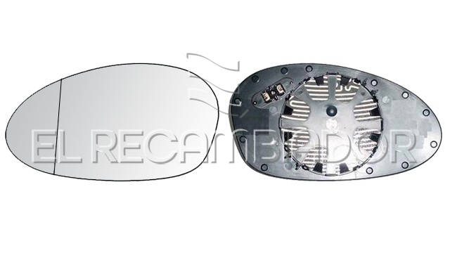 GLASS WITH SUPPORT Left side (driver) BMW Serie 1 E81 (06-10) 3 Ptas. - 31204541