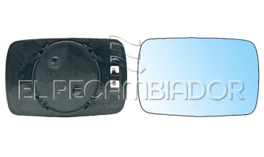 GLASS WITH SUPPORT Right side (passenger) BMW Serie 3 E30 (83-94) - 31200422