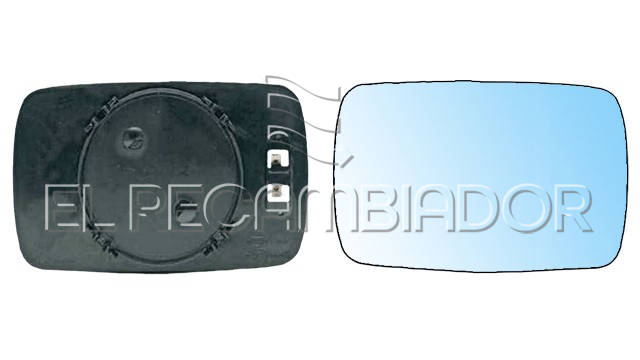 GLASS WITH SUPPORT Right side (passenger) BMW Serie 3 E30 (83-94) - 31200422