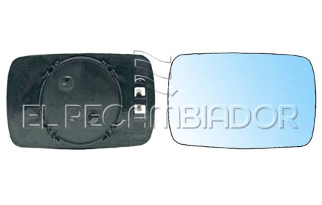 GLASS WITH SUPPORT Right side (passenger) BMW Serie 3 E30 (83-94) - 31200422
