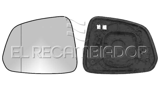GLASS WITH SUPPORT Left side (driver) CHEVROLET-DAEWOO CAPTIVA (06-18) - 31535641