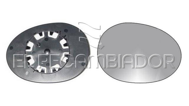 GLASS WITH SUPPORT Right side (passenger) CITROEN C1 (05-14) - 31226512