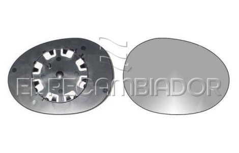 GLASS WITH SUPPORT Right side (passenger) CITROEN C1 (05-14) - 31226512