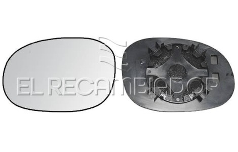 CRISTAL CON SOPORTE Lado izquierdo (conductor) CITROEN C3 (02-10) - 31227011