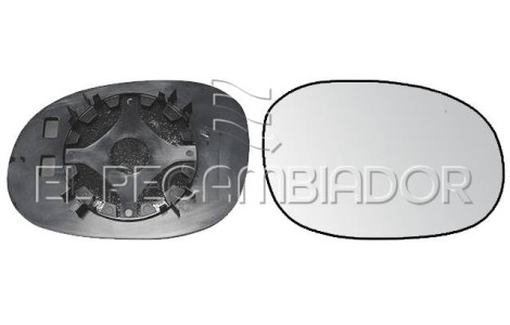 CRISTAL CON SOPORTE Lado derecho (acompañante) CITROEN C3 (02-10) - 31544012