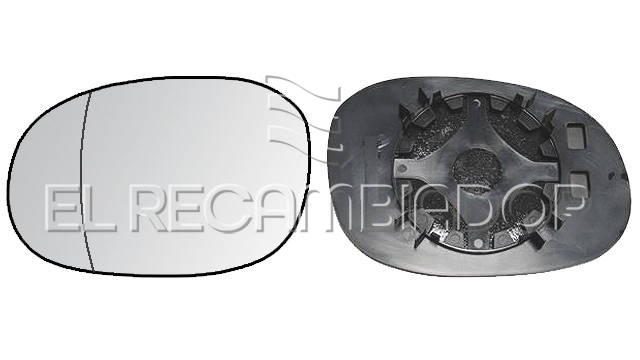 CRISTAL CON SOPORTE Lado izquierdo (conductor) CITROEN C3 (02-10) - 31544031
