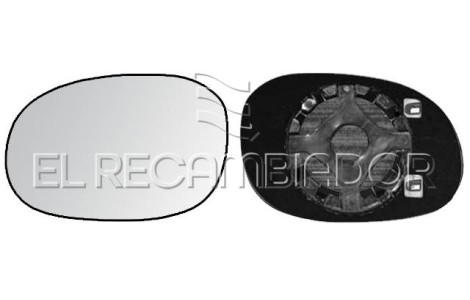 CRISTAL CON SOPORTE Lado izquierdo (conductor) CITROEN C3 (02-10) - 31227021