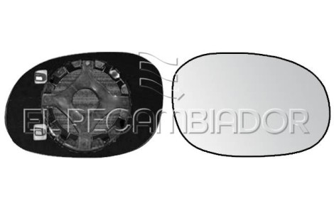 CRISTAL CON SOPORTE Lado derecho (acompañante) CITROEN C3 (02-10) - 31227022