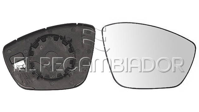 CRISTAL CON SOPORTE Lado derecho (acompañante) CITROEN C3 (16-18) - 31053402