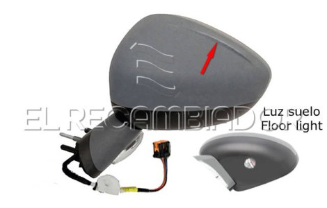 COMPLET MIRROR Left side (driver) CITROEN C4 (10-) - 27060911