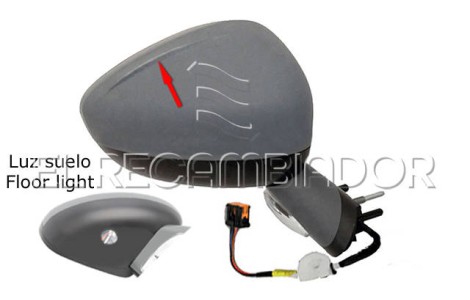 COMPLET MIRROR Right side (passenger) CITROEN C4 (10-) - 27060922