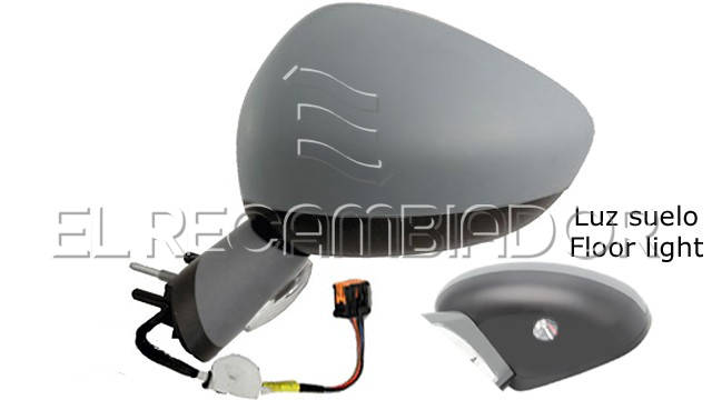 COMPLET MIRROR Left side (driver) CITROEN C4 (10-) - 27059047
