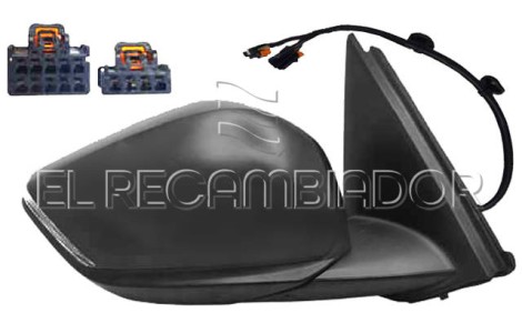 COMPLET MIRROR Right side (passenger) CITROEN C4 (21-) - 27069052