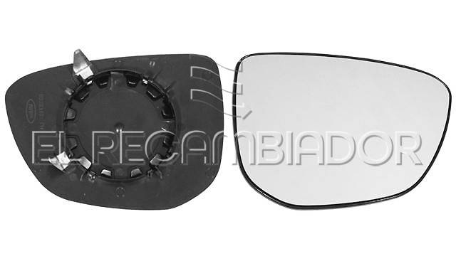 GLASS WITH SUPPORT Right side (passenger) CITROEN C4 CACTUS (14-18) - 31228026