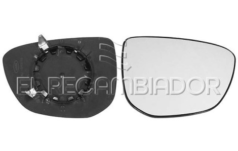 GLASS WITH SUPPORT Right side (passenger) CITROEN C4 CACTUS (14-18) - 31228026