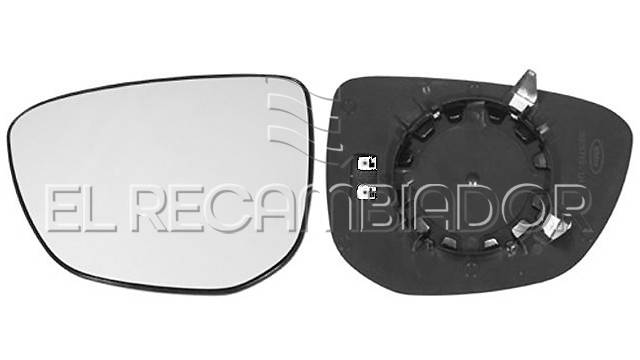 GLASS WITH SUPPORT Left side (driver) CITROEN C4 CACTUS (14-18) - 31228027
