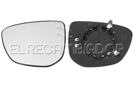 GLASS WITH SUPPORT Left side (driver) CITROEN C4 CACTUS (14-18) - 31228027