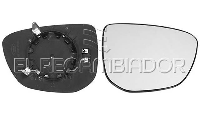 GLASS WITH SUPPORT Right side (passenger) CITROEN C4 CACTUS (14-18) - 31228028