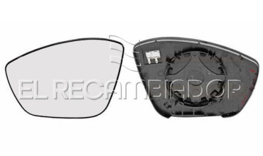 GLASS WITH SUPPORT Left side (driver) CITROEN C4 CACTUS (18-) - 31228001