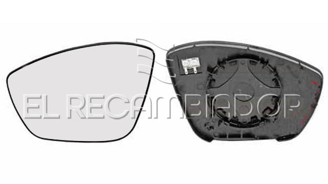 GLASS WITH SUPPORT Left side (driver) CITROEN C4 CACTUS (18-) - 31228001