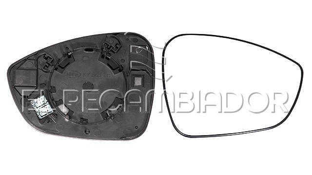 GLASS WITH SUPPORT Right side (passenger) CITROEN C4 SPACETOURER (18-) - 31227702