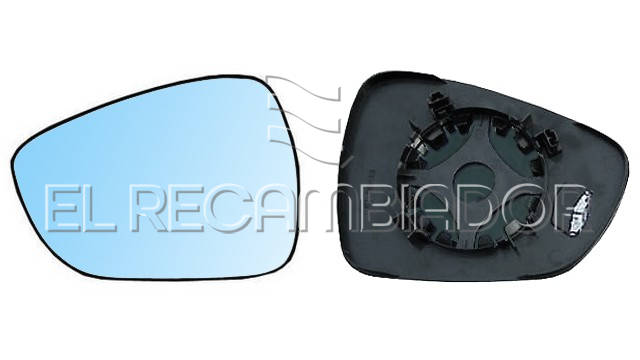 GLASS WITH SUPPORT Left side (driver) CITROEN C5 (08-) - 31059057
