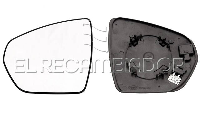 GLASS WITH SUPPORT Left side (driver) CITROEN C5 AIRCROSS (17-) - 31227811