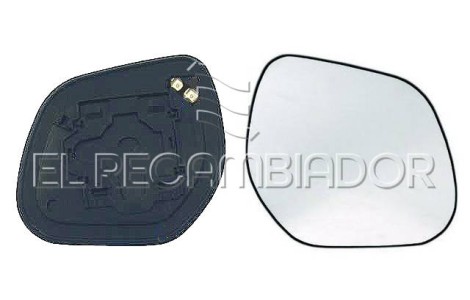 GLASS WITH SUPPORT Right side (passenger) CITROEN C-CROSSER (08-) - 31059052