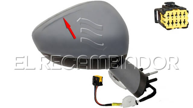 COMPLET MIRROR Right side (passenger) CITROEN DS4 (11-15) - 27059058