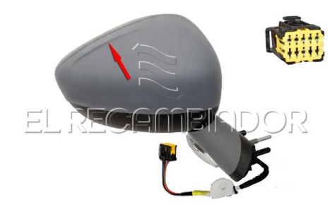 COMPLET MIRROR Right side (passenger) CITROEN DS4 (11-15) - 27059058