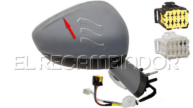 COMPLET MIRROR Right side (passenger) CITROEN DS4 (11-15) - 27059098