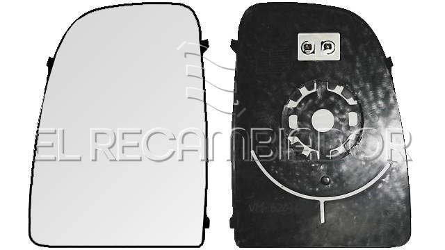 GLASS WITH SUPPORT Left side (driver) CITROEN JUMPER (06-) - 35305421