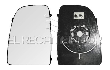 GLASS WITH SUPPORT Left side (driver) CITROEN JUMPER (06-) - 35305421