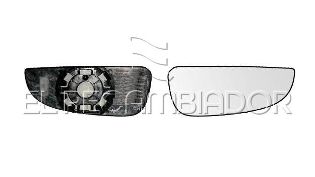 GLASS WITH SUPPORT Right side (passenger) CITROEN JUMPER (06-) - 37305412