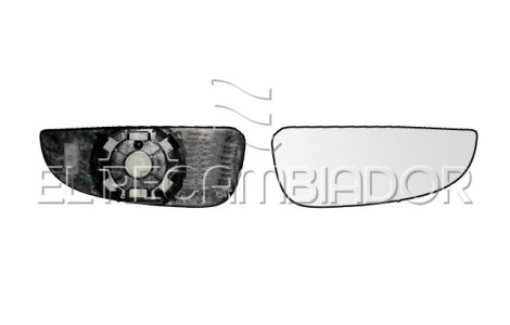 GLASS WITH SUPPORT Right side (passenger) CITROEN JUMPER (06-) - 37305412