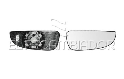 GLASS WITH SUPPORT Right side (passenger) CITROEN JUMPER (06-) - 37059056