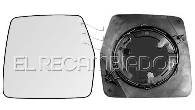 GLASS WITH SUPPORT Left side (driver) CITROEN JUMPY (95-07) - 31309013