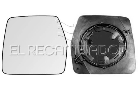 GLASS WITH SUPPORT Left side (driver) CITROEN JUMPY (95-07) - 31309013