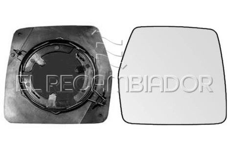 GLASS WITH SUPPORT Right side (passenger) CITROEN JUMPY (95-07) - 31309014