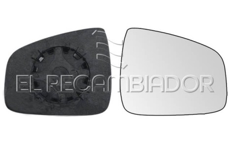 GLASS WITH SUPPORT Right side (passenger) DACIA DUSTER (13-17) - 31251012