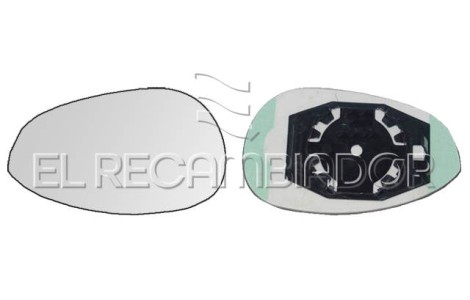 CRISTAL CON SOPORTE Lado izquierdo (conductor) FIAT 500 (07-15) - 31304311