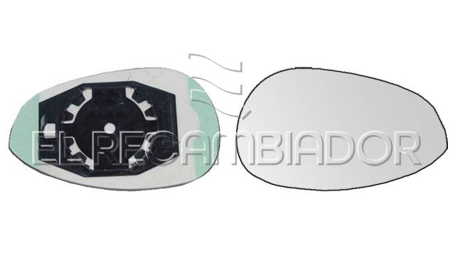 CRISTAL CON SOPORTE Lado derecho (acompañante) FIAT 500 (07-15) - 31304312