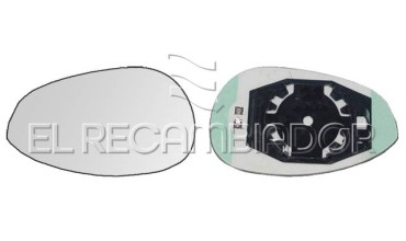 CRISTAL CON SOPORTE Lado izquierdo (conductor) FIAT 500 (07-15) - 31304321