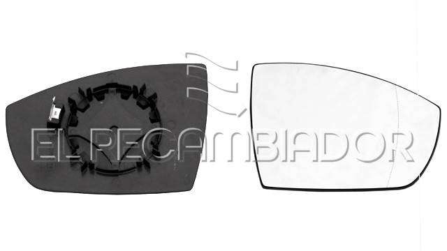 GLASS WITH SUPPORT Right side (passenger) FORD ECOSPORT (12-) - 31311502