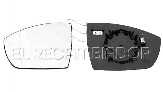 GLASS WITH SUPPORT Left side (driver) FORD ECOSPORT (12-) - 31311511