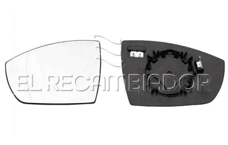 GLASS WITH SUPPORT Left side (driver) FORD ECOSPORT (12-) - 31311511